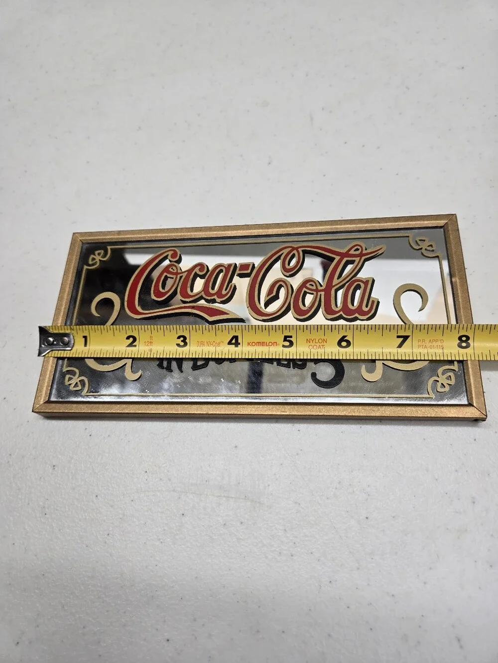 Coca-Cola Advertising Mirror Approx. 4” X 8” Great Piece Rare. Very Good Cond